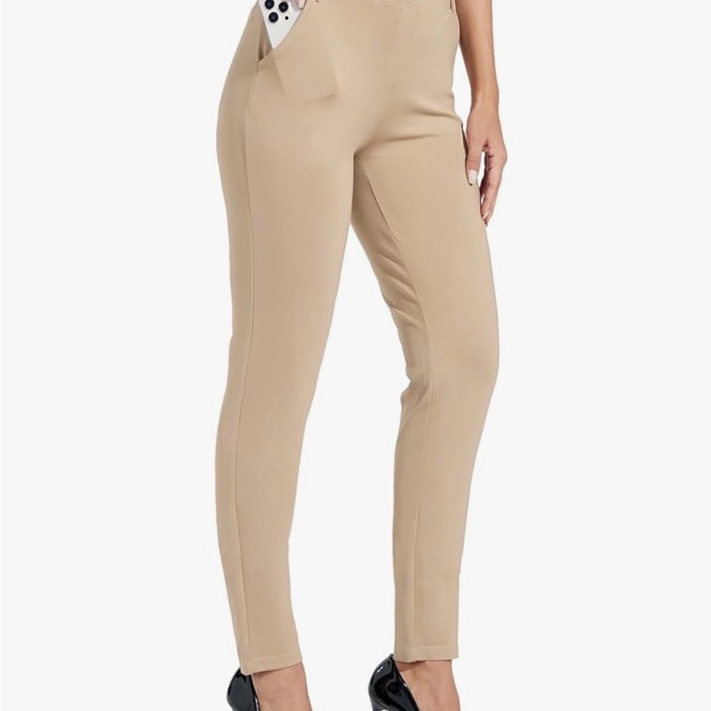 Elegant Beige Skinny Pants